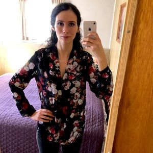 Saks Fifth Avenue floral blouse
